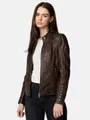Produktbild: Tazzio Lederjacke F521 moderne & zeitlose Damen Jacke im Biker Look