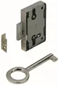 Produktbild: Hettich Aufschraubschloss vernickelt 60 x 48 x 8,7 mm