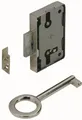 Produktbild: Hettich Aufschraubschloss vernickelt 60 x 48 x 8,7 mm  Kastenschloss