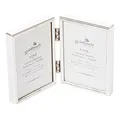 Produktbild: goldbuch 960266 Galerierahmen Fine, Foto Rahmen für 2 Bilder im Format 6x9 cm, Bilderrahmen aus Metall, Fotorahmen 27,5x18,5x1 cm, Rahmen, Doppelrahmen mit 2 Schanieren, Portraitrahmen Silber