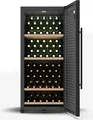 Produktbild: Klarstein CellarMax Weinkühlschrank Freistehend - 155 Flaschen, 5-20 °C, Touch-Bedienung, Metalltür, Holzregale, Alarm, , Großer Weinkühlschrank