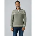 Produktbild: tomBrook Norwegerpullover 80895 Herren Troyer mit Norweger-Strick-Muster - Strickpullover Baumwolle grau|grün S
