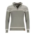 Produktbild: tomBrook Herren Troyer mit Norweger-Strick-Muster - Strickpullover mit Troyer-Kragen aus Baumwolle in Grau-Grün Größe S