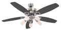 Produktbild: Deckenventilator Lampe mit Zugketten Jerry Wohnzimmer Kühler mit Leuchte 5 Spots