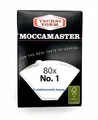 Produktbild: Kaffeefilter Nr. 1 weiss 80 Stück MOCCAMASTER 85090 für Filterkaffee