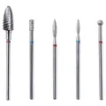 Produktbild: NEONAIL Elektrische-Geraete NagelfraeserDrill Bits Mani & Pedi Set Medium Hartmetallfräser Bit + Diamantfräser Bit Cylinder NO.01 + Diamantfräser Bit FLAME NO.02/S + Diamantfräser Bit FLAME NO.01/H + Diamantfräser Bit NO.03/S 5 Stk. (8,00 € / 1 Stk.)
