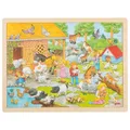 Produktbild: Einlegepuzzle Streichelzoo Holzpuzzle Steckpuzzle Tierkinder Lernpuzzle OVP