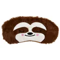 Produktbild: Ulife Mall Nette 3D Flauschige Tier Augenmaske für Schlaf Reisen Atmungsaktiv Eyeshade Augenabdeckung Augenblende Schlafmaske Kinder Erwachsene - Braun