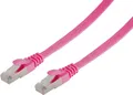 Produktbild: RJ45 Flachkabel m. CAT 7 Rohkabel slim magenta 5m