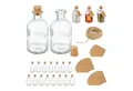 Produktbild: relaxdays Deko-Glas Dekogläser Set mit Korkdeckel (20er Set, 20 St., 20er Set), 20er Pack