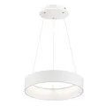 Produktbild: Wofi LED Pendelleuchte dimmbar Hoehenverstellbar Esstischlampe hängend LED Modern Hängelampe Ring weiß, Metall, 31,5W 2500Lm warmweiß, DxH 45x150 cm, 11489