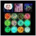 Produktbild: ® Glitter 12 Farben Festival Glitzer Gesicht Fluoreszierendes Body Glitter Fe...