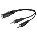 Produktbild: Goobay Goobay Audio Y-Kabeladapter 3,5 mm, 1x Stereo-Buchse zu 2x Mono-Steck USB-Kabel