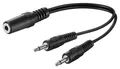 Produktbild: Goobay Audio Y-Kabeladapter 3,5 mm, 1x Stereo-Buchse zu 2x Mono-Stecker - Klinke 3,5 mm Buchse (3-Pin, stereo) > 2x Klinke 3,5 mm Stecker (2-Pin, mono) 50472
