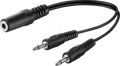 Produktbild: GOOBAY 50472 - Adapter Klinke, Stereo Buchse / 2x Mono-Stecker