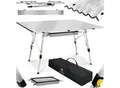 Produktbild: KESSER® Campingtisch faltbar Klapptisch mit Aluminiumrahmen Aufrollbare Tischplatte Falttisch klappbar höhenverstellbar inkl. Tragetasche mit Trageband & Netztasche