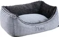 Produktbild: Hunter Hundesofa Astana 80x60 cm Karo grau, mit Plüsch