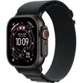 Produktbild: Apple Watch Ultra 3 Titanium Cellular 49mm Schwarz (Alpine Loop schwarz) Medium - Silber