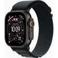 Produktbild: APPLE Watch Ultra 3 GPS + Cellular 49mm Schwarzes Titan Case mit Schwarzem Alpine Loop - Medium