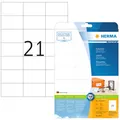 Produktbild: 8634 Adressetiketten, 10 Blatt, 70 x 42,3 mm, 21 pro A4 Bogen, 210 Stück, sel...