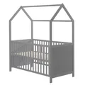 Produktbild: roba Babybett, (BxL): 75 cm x 143,5 cm, Holz, taupe - braun