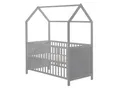 Produktbild: Hausbett 70 x 140 cm, FSC zertifiziert, Kombi-Kinderbett, taupe, 3-fach verstellbar, umbaubar