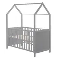 Produktbild: Roba Kids Hausbett Kinderbett Spielbett Babybett 70x140 cm Taupe TOP