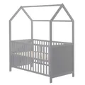 Produktbild: roba Hausbett 70 x 140 cm, FSC zertifiziert, Kombi-Kinderbett, taupe