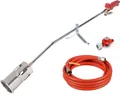 Produktbild: ROTHENBERGER Industrial Anwaermbrenner RoMaxi PREMIUM | 5 m Gasschlauch, 4 bar Regler | Unkrautvernichter & Bitumen schweißen