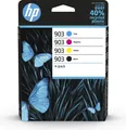 Produktbild: HP 903 4er-Pack Original-Druckerpatronen Schwarz/Cyan/Magenta/Gelb, Standardertrag, Schwarz, Cyan, Magenta, Gelb, Tinte auf Pigmentbasis, Tinte auf Pigmentbasis, 12,4 ml, 4,5 ml