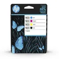 Produktbild: HP 903 - 4er-Pack - Schwarz, Gelb, Cyan, Magenta