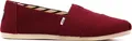 Produktbild: Toms Alpargata Frauen Erbe Le wand Schlupf Auf Turnschuhe Kirsche – 5 Großbritannien - 37,5 EU - 7 US / Kirsche