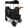 Produktbild: Wonderfold Bollerwagen Luxe Double Stroller Wagon, Schwarz, 113.03x137.16x63.5 cm, Baby on Tour, Kinderwagen, Bollerwagen