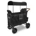 Produktbild: Wonderfold Bollerwagen Kinderwagen Luxe Double Volcano Black - schwarz NEU