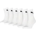 Produktbild: PUMA Socken PUMA SHORT CREW 6P UNISEX ECOM (6 Paar) Gepolsterte Sohle für Stoßdämpfung und zusätzlichen Komfort weiß 39-42