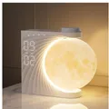 Produktbild: Mondlampe mit Tageslichtwecker 2 Wecker RGB 8 Farben 10 Natür
