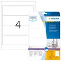 Produktbild: HERMA Special - Papier - matt - permanent selbstklebend - weiß - 192 x 61 mm 100 Etikett(en) (25 Bogen x 4)