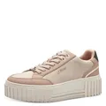 Produktbild: s.Oliver Damen Plateau Sneaker mit Schnürsenkeln Vegan, Beige (Beige Comb), 37 EU
