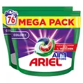 Produktbild: Ariel Allin1 PODS, Flüssigwaschmittel-Kapseln Color+ 76 Waschladungen, Ausgezeichnete Fleckentfernung Beim 1. Waschen