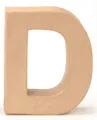 Produktbild: Papp Buchstabe D 17,5x5,5cm Alphabet Initialien Deko PappArt Druckbuchstabe