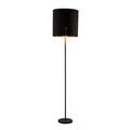 Produktbild: Lindby Stehlampe Nymar (Modern) in Schwarz aus Textil (1 flammig, E27) - Stehleuchte Floor Lamp Standleuchte Wohnzimmerlampe Licht nach oben & unten Wohnzimmerleuchte