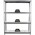 Produktbild: PROREGAL Schwerlastregal Metal Beast Four HxBxT 200 x 240 x 60 cm Fachlast 400 kg Grau