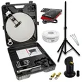 Produktbild: PremiumX Camping SAT Anlage Satellitenschüssel TV Receiver Single LNB 10m Kabel F-Stecker im Koffer Camp Stativ