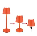 Produktbild: GLOBO LIGHTING LED Außen-Tischleuchte, LED-Leuchtmittel fest verbaut, Farbwechsel, Neutralweiß, Kaltweiß, Warmweiß, Tageslichtweiß, Tischlampe Flaschenaufsatz Außenlampe LED Akku CCT Touchdimmer orange