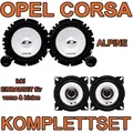Produktbild: Alpine SXE Komplettset für vorne & hinten für Opel Corsa D - justSOUND