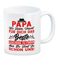 Produktbild: Papa wir haben versucht das beste Geschenk zu finden... Kaffeebecher