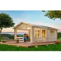 Produktbild: Skan Holz Holz-Gartenhaus Holmestrand Natur 380 cm x 300 cm