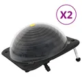 Produktbild: Solarkugel Poolheizung 2 Stk. 75x75x36 cm HDPE Aluminium