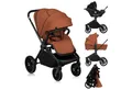 Produktbild: lionelo Kombi-Kinderwagen MIKA PLUS 3IN1, (Set), 3in1 Set mit Astrid i-size/XXL-Verdeck/Komfortable Dämpfung