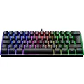 Produktbild: ISY IGK-3500 Mini Gaming Tastatur Schwarz Beleuchtet Keyboard